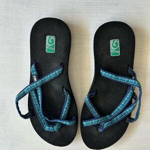 Tropical Blues Teva Beach Resort Cruise Sandal Women’s 8.